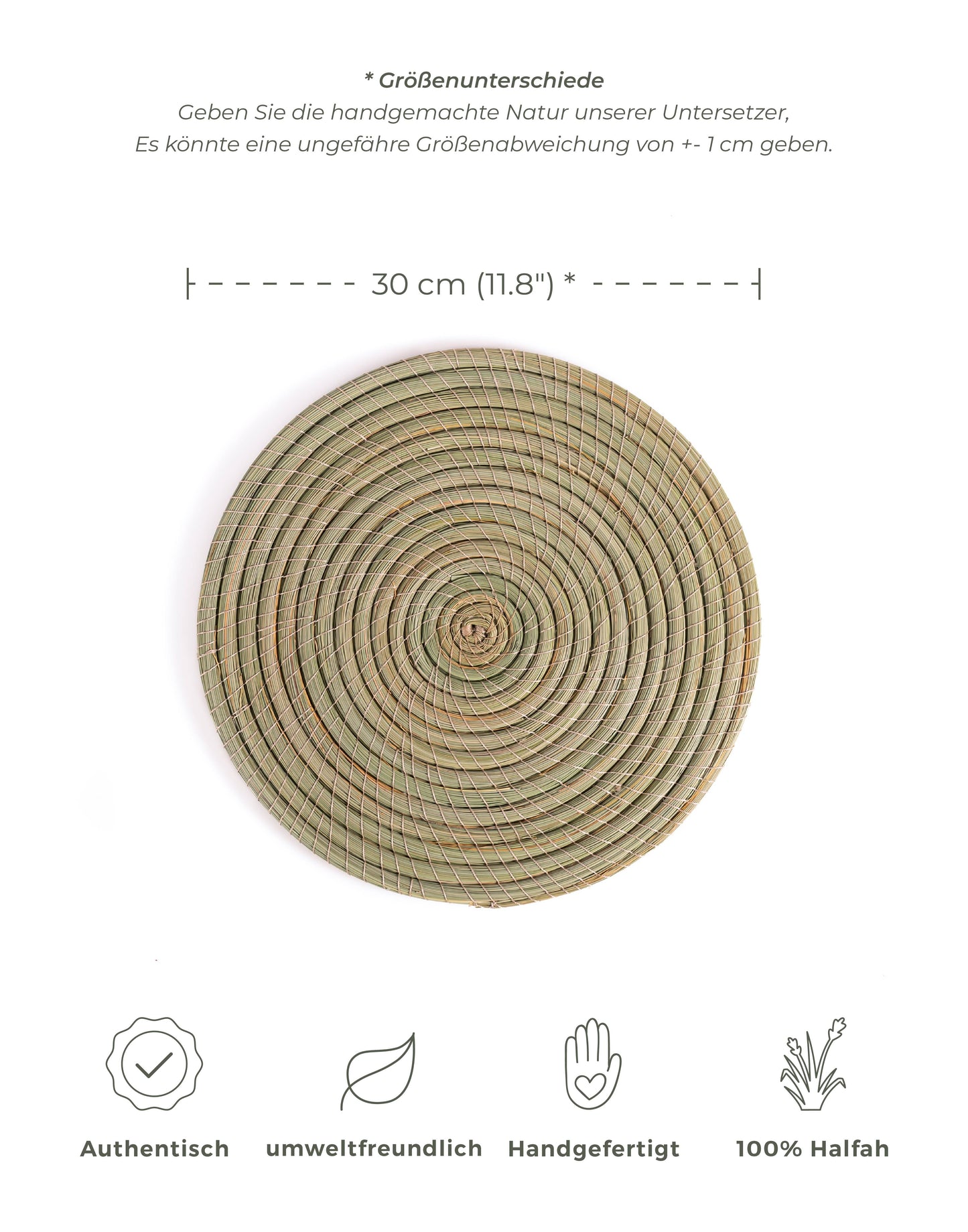Rundes Halfa Tischset - 30 cm