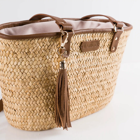 Sienna – Handgefertigte Tasche aus Pflanzenfaser und Leder