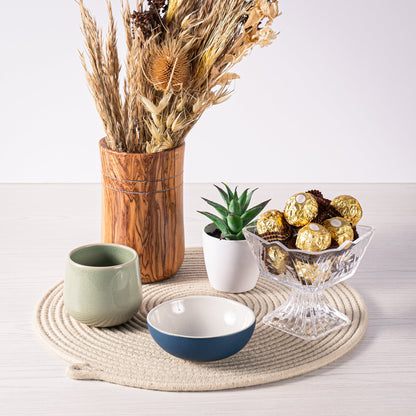Set von 2 Beigen Tischsets - 32cm