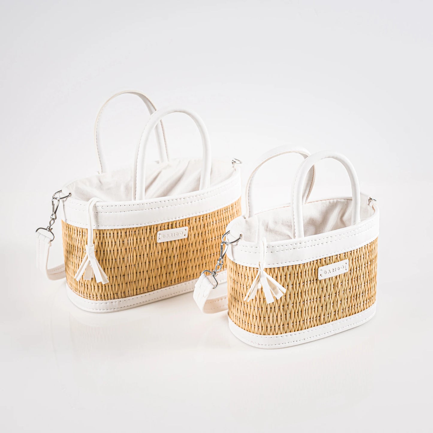 Coquette – Handgefertigte Tasche aus Naturfaser und Kunstleder