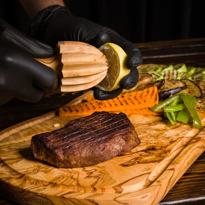 3-teiliges Grillset aus Olivenholz – Detailansicht 4