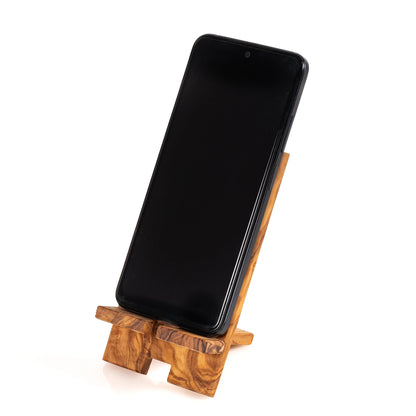 Ecostand Smartphone-Halter aus Olivenholz – Detailansicht 6