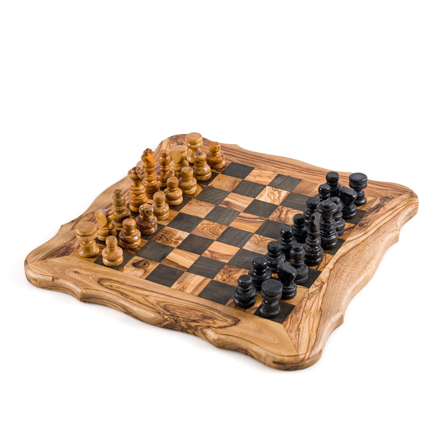 Rois d’Olea Schachspiel aus Olivenholz – 33 cm – Detailansicht 9