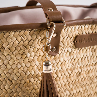 Sienna – Handgefertigte Tasche aus Pflanzenfaser und Leder