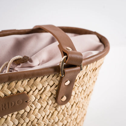 Sienna – Handgefertigte Tasche aus Pflanzenfaser und Leder