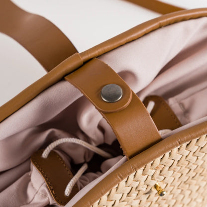 Célia – Handgefertigte Tasche aus Pflanzenfaser und Leder