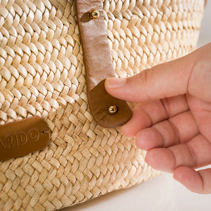 Célia – Handgefertigte Tasche aus Pflanzenfaser und Leder