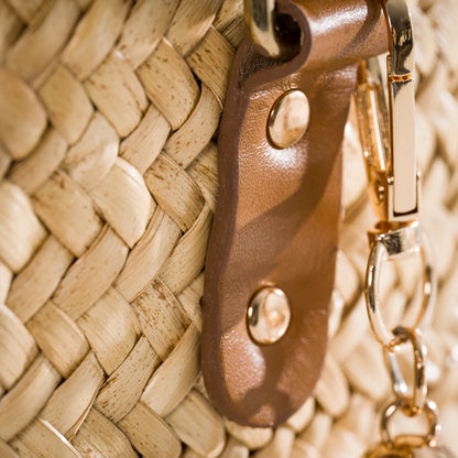 Sienna – Handgefertigte Tasche aus Pflanzenfaser und Leder