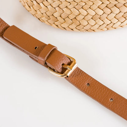 Bella – Handgefertigte Tasche aus Pflanzenfaser und Leder