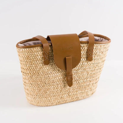 Aura – Handgefertigte Tasche aus Pflanzenfaser und Leder