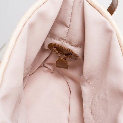 Solfil – Handgefertigte Flechttasche mit Lederdetails