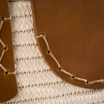 Solfil – Handgefertigte Flechttasche mit Lederdetails