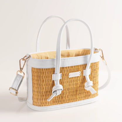 Mirella – Handgefertigte Tasche in Weiß