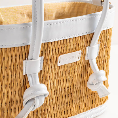 Mirella – Handgefertigte Tasche in Weiß