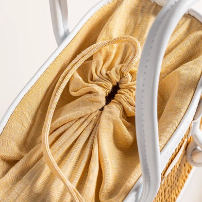 Mirella – Handgefertigte Tasche in Weiß