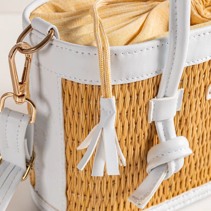 Mirella – Handgefertigte Tasche in Weiß