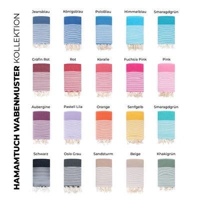 Wabenmuster Hammam-Handtuch - XXL
