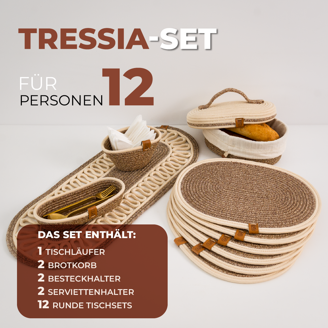 Tressia handgefertigtes Tischset aus Baumwolle – Produktansicht 24