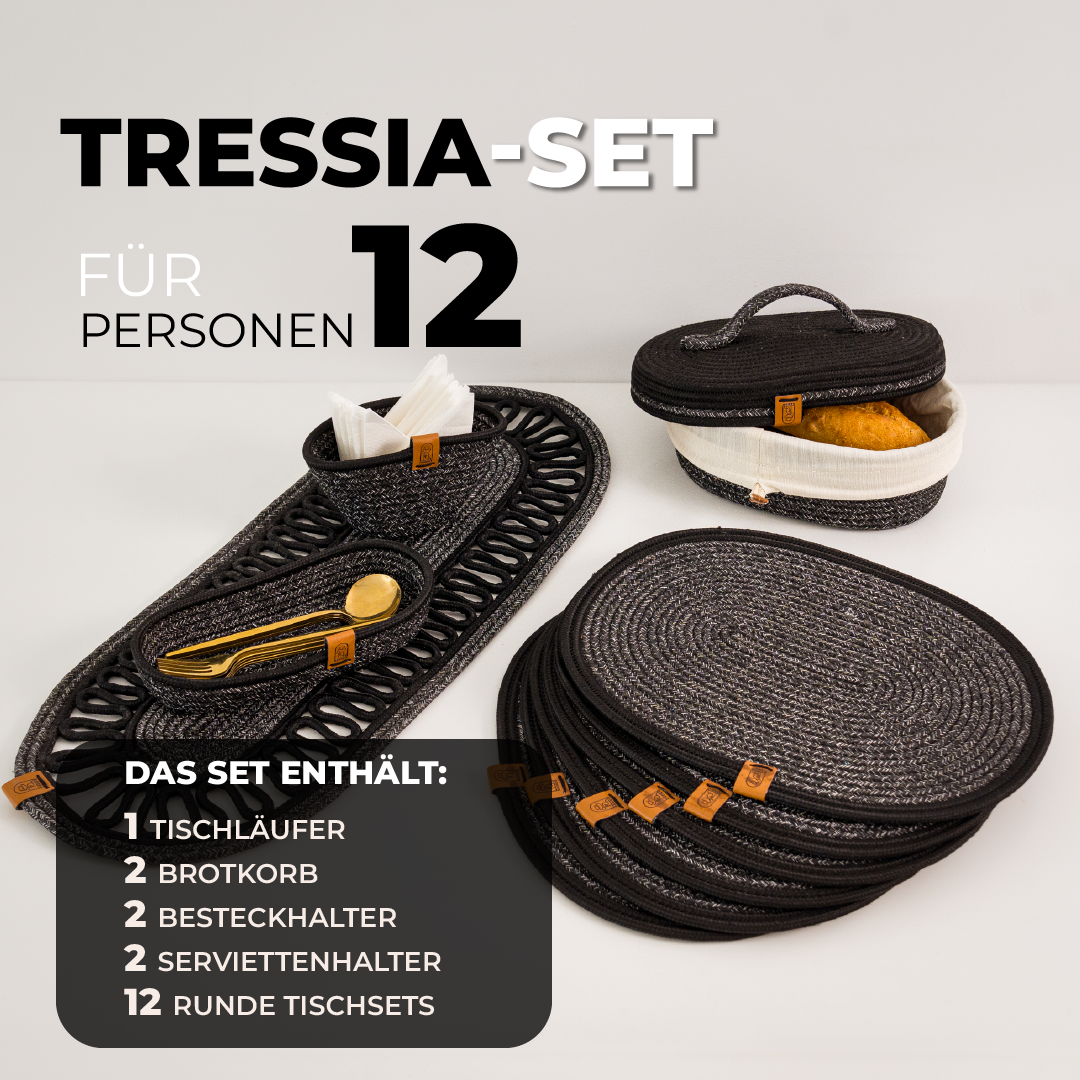 Tressia handgefertigtes Tischset aus Baumwolle – Produktansicht 27