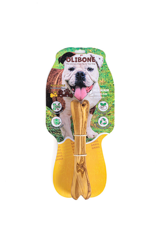 Darido Olibone Olive Wood Dog Toy | 3 sizes | Safe, Sustainable, and Durable