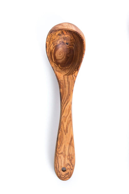 Handgefertigte Schöpfkelle aus Olivenholz – 25 cm – Produktansicht